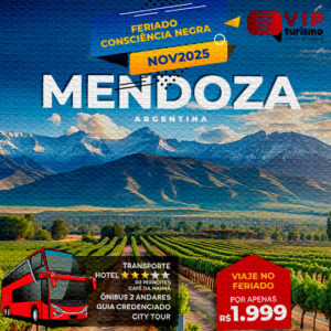 <span style="color: #ff0000;"><strong> 🇦🇷<b> MENDOZA </strong></span> </b>🇦🇷 Feriadão C. Negra <b> <span style="color: #ff0000;"><strong> **R$ 1.999, à vista </strong></span> </b>