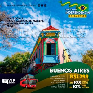<span style="color: #ff0000;"><strong> <b>🇦🇷 BUENOS AIRES 🇦🇷 </strong></span> </b> Feriadão Independência 07/09 <b> <span style="color: #ff0000;"><strong> **LOTADO** </strong></span> </b>