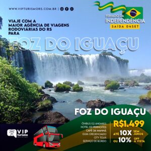 <span style="color: #ff0000;"><strong> <b>🦋FOZ DO IGUAÇU 🌈 </strong></span> </b> Feriadão Consciência Negra 20/11 <b> <span style="color: #ff0000;"><strong> **R$ 1.499, até 10x s/ juros** </strong></span> </b>