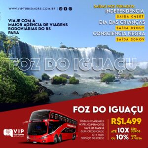 <span style="color: #ff0000;"><strong> <b>🦋FOZ DO IGUAÇU 🌈 </strong></span> </b> Feriadão Consciência Negra 20/11 <b> <span style="color: #ff0000;"><strong> **R$ 1.499, até 10x s/ juros** </strong></span> </b>